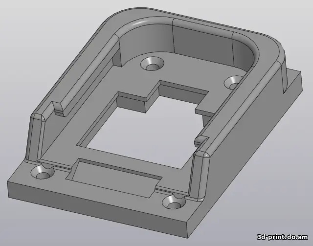 3D-модель "Держатель адаптер аккумулятора Makita" — STL модель для 3D-печати