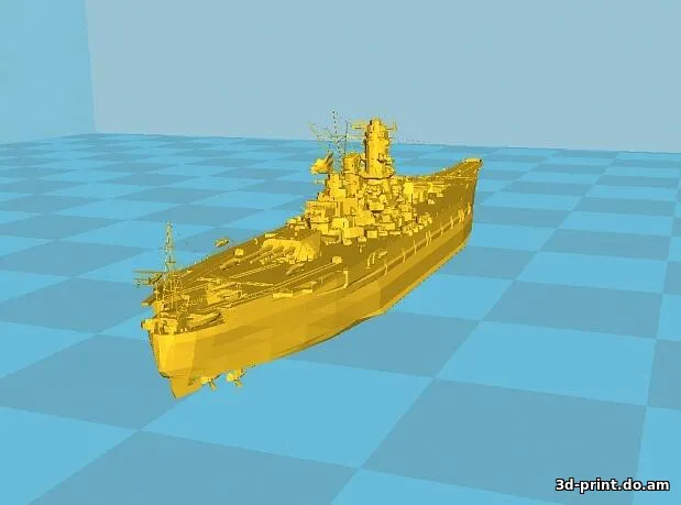3D-модель "Корабль YAMATO" — STL модель для 3D-печати