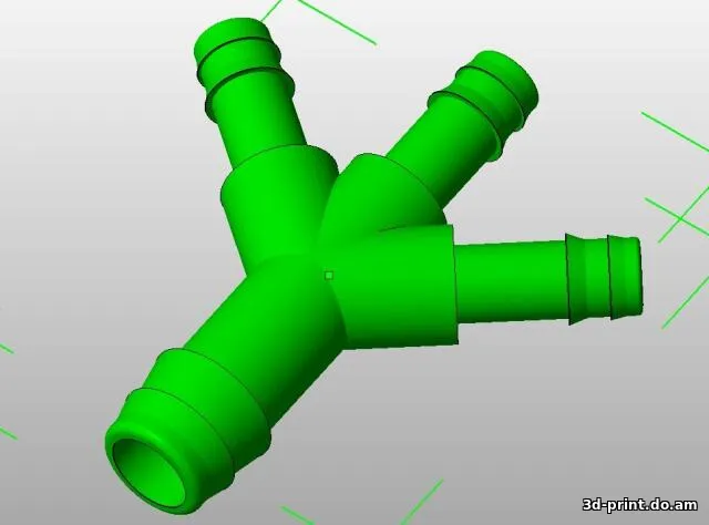 3D-модель "Тройник для капельного полива"