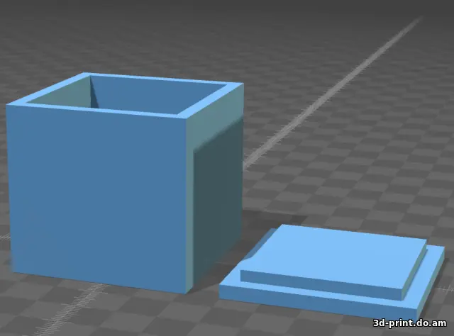 3D-модель "Коробка-кубик"