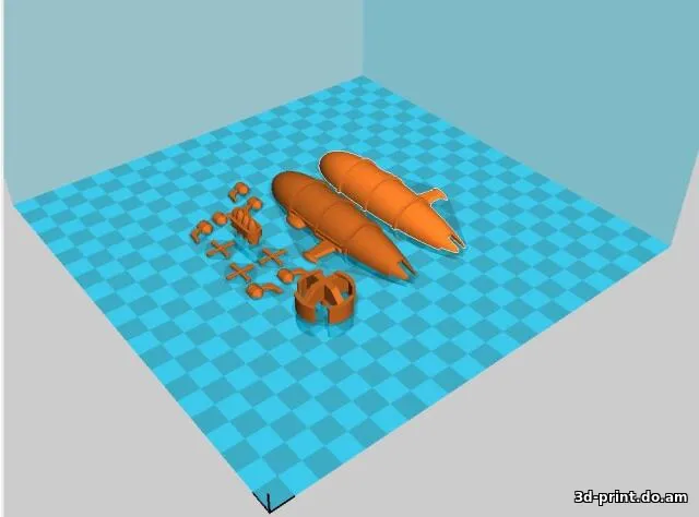 3D-модель "Kirov airship / Дирижабль Киров" — STL модель для 3D-печати