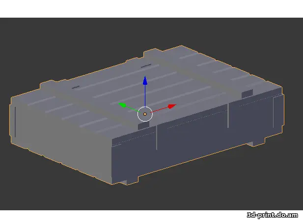 3D-модель "Ящик для снарядов пушки ЗИС-3"