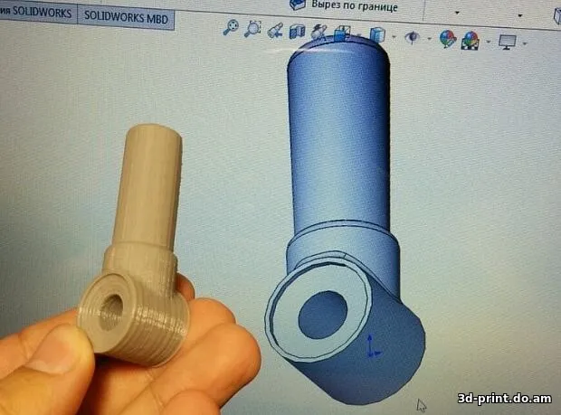3D-модель "Крепление штанги и датчика для металлоискателя"