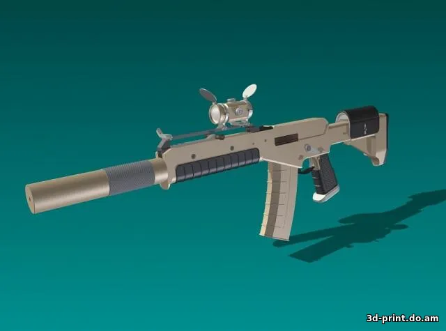 3D-модель "Штурмовая винтовка СВ-М017" — STL модель для 3D-печати