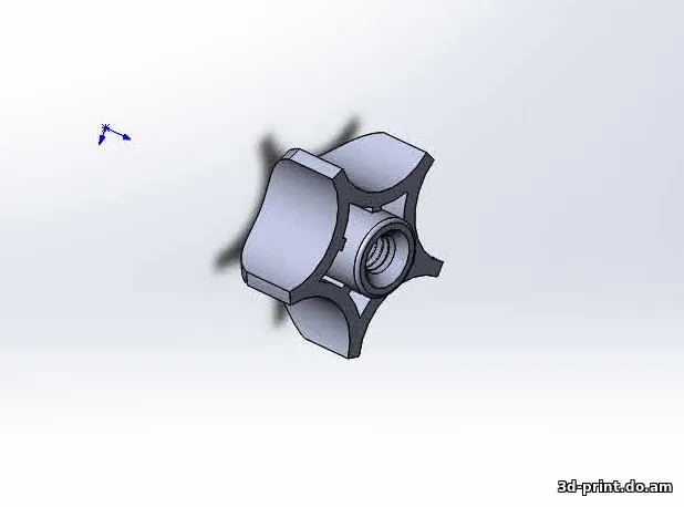 3D-модель "Барашек с резьбой м6"