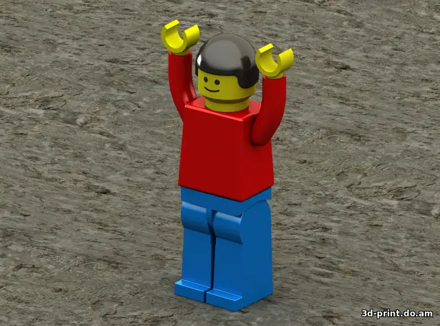 3D-модель "Человек-Lego"