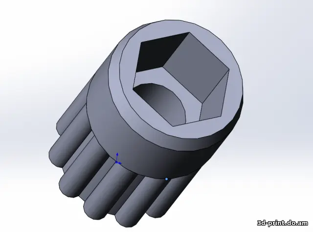 3D-модель "Барашек для закручивания гаек М3" — STL модель для 3D-печати