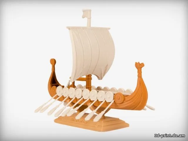 3D-модель "Драккар" — STL модель для 3D-печати