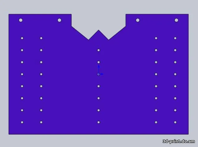 3D-модель "Шаблон для ручек фасада"