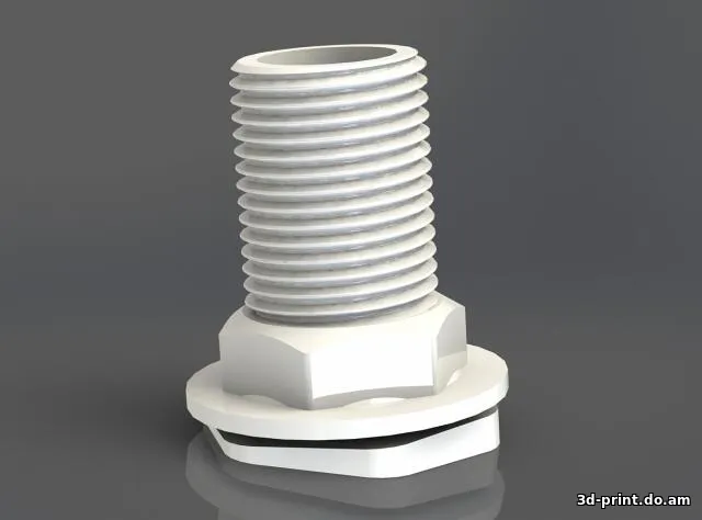 3D-модель "Отвод для ёмкости 1/2“" — STL модель для 3D-печати