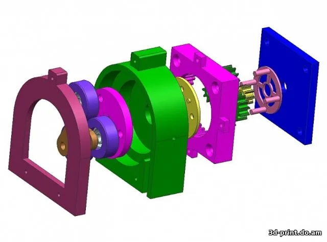 3D-модель "Перистальтический топливный насос ver.3" — STL модель для 3D-печати