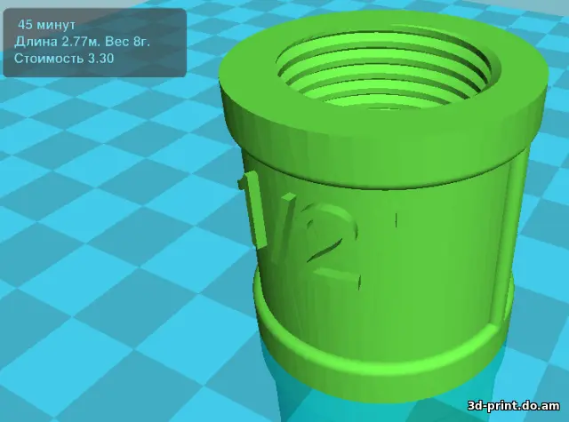 3D-модель "Муфта 1/2""