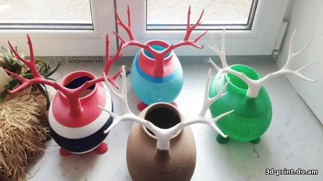 3D-модель "Скворечник с рогами"