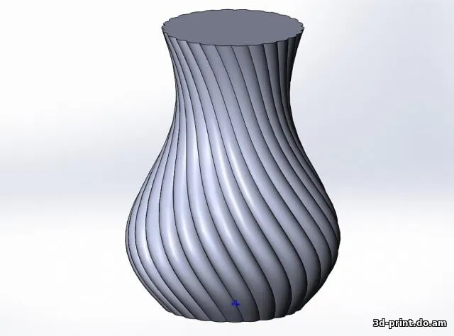3D-модель "Спиральная ваза из статьи"
