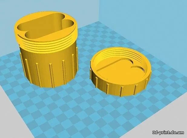 3D-модель "Баночка под 6 акб 18650" — STL модель для 3D-печати