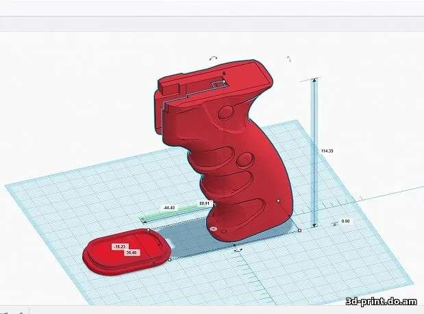 3D-модель "Рукоять на Сайгу"