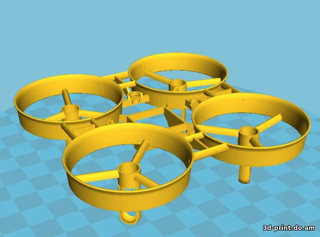 3D-модель "Рама Tiny whoop под 716 -720 моторы" — STL модель для 3D-печати