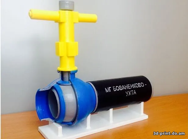 3D-модель "Макет колонна-шар Ду1400 подземного исполнения"