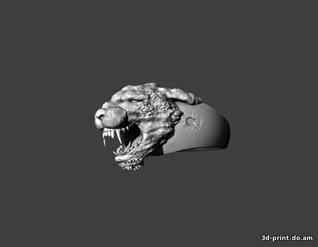 3D-модель "Перстня с мордой зверя"