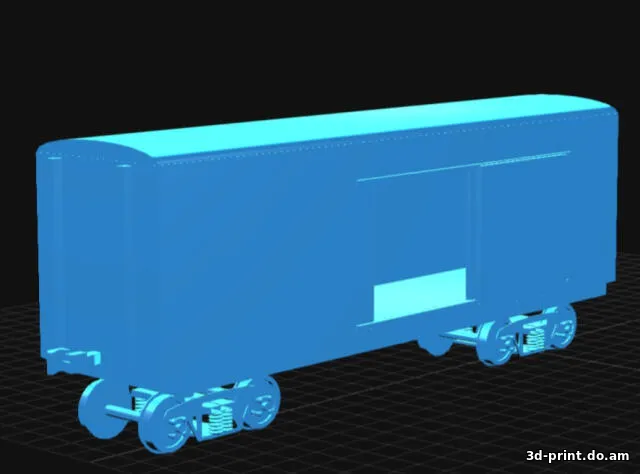 3D-модель "Вагон грузовой" — STL модель для 3D-печати