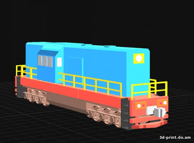 3D-модель "Маневровый тепловоз, для макетов" — STL модель для 3D-печати