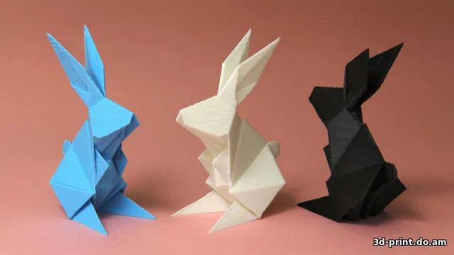 3D-модель "Кролик в стиле оригами" — STL модель для 3D-печати