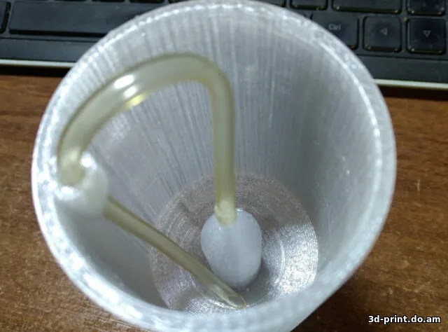 3D-модель "Водяной затвор на 19 л. бутыль"