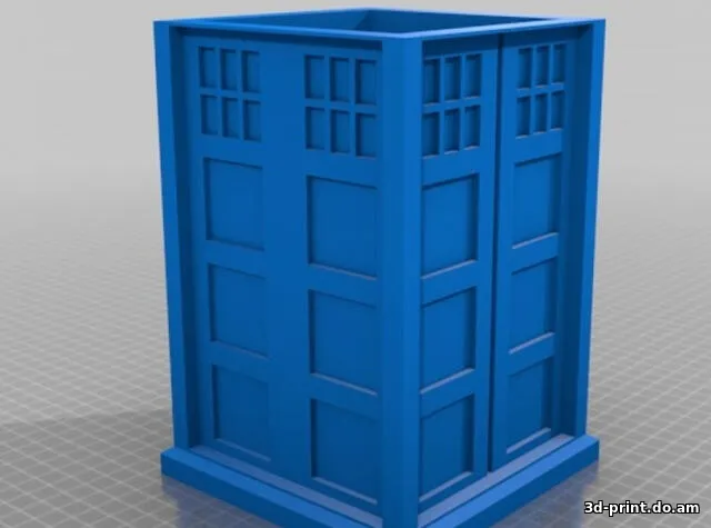 3D-модель "Тардис копилка" — STL модель для 3D-печати