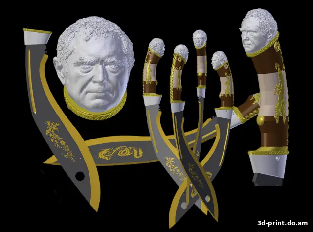 3D-модель "Нож (01)" — STL модель для 3D-печати