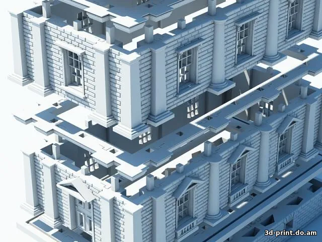 3D-модель "Архитектура - дом" — STL модель для 3D-печати
