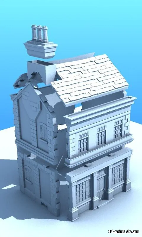 3D-модель "Архитектура - резиденция" — STL модель для 3D-печати