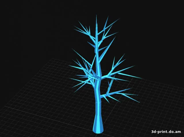 3D-модель "Дерево, для макетов" — STL модель для 3D-печати