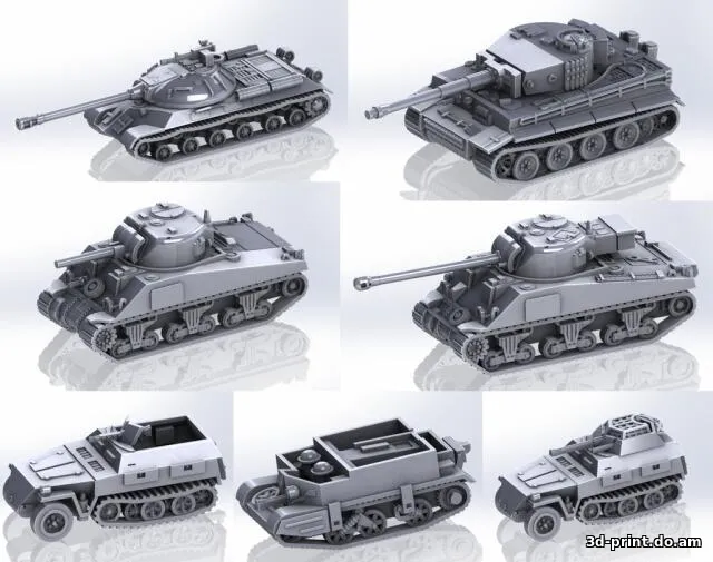 3D-модель "Танки коллекция"