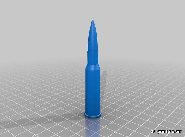3D-модель "Патрон 7,62х54R" — STL модель для 3D-печати