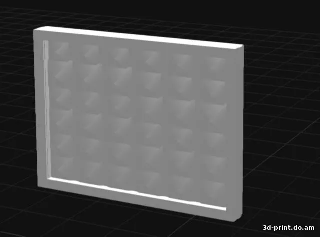 3D-модель "Пролет бетонного забора для модельных диарам" — STL модель для 3D-печати