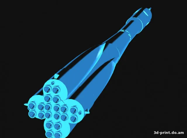 3D-модель "Ракета Союз" — STL модель для 3D-печати