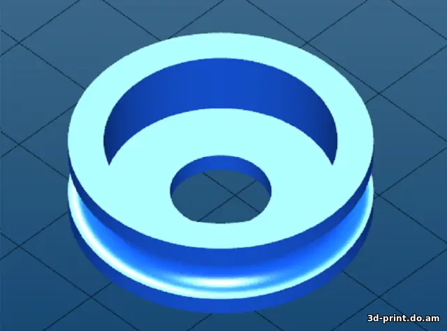 3D-модель "Ролик под подшипник 608" — STL модель для 3D-печати