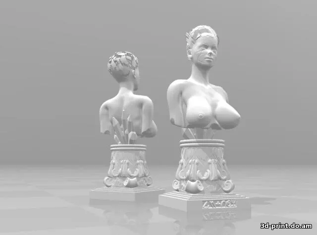 3D-модель "Женский Sci-Fi бюст"