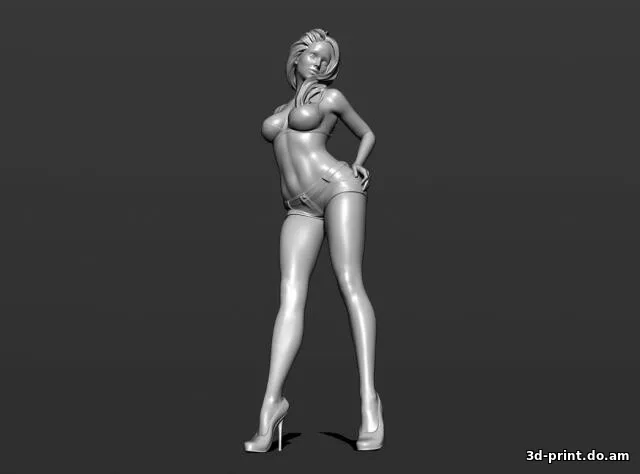 3D-модель "Девушка в шортиках" 3D-модель "Девушка в шортиках"