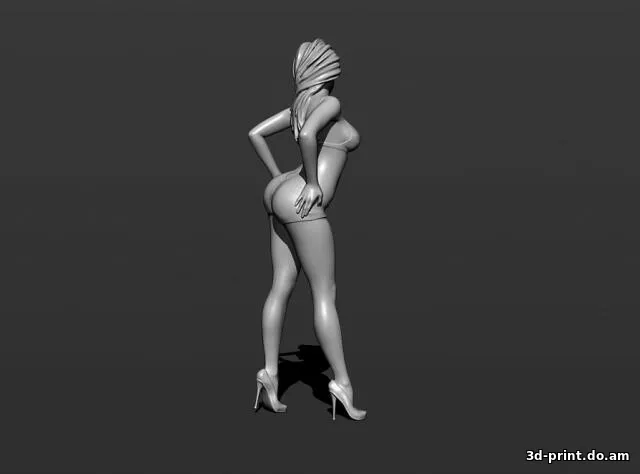3D-модель "Девушка в шортиках" 3D-модель "Девушка в шортиках"