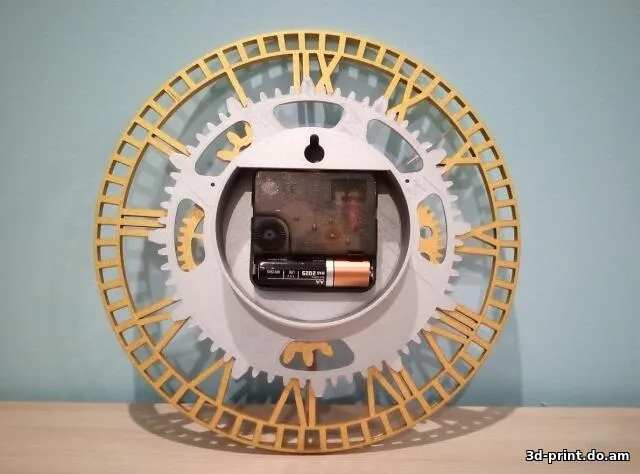 3D-модель "Настенные часы с декоративным механизмом"