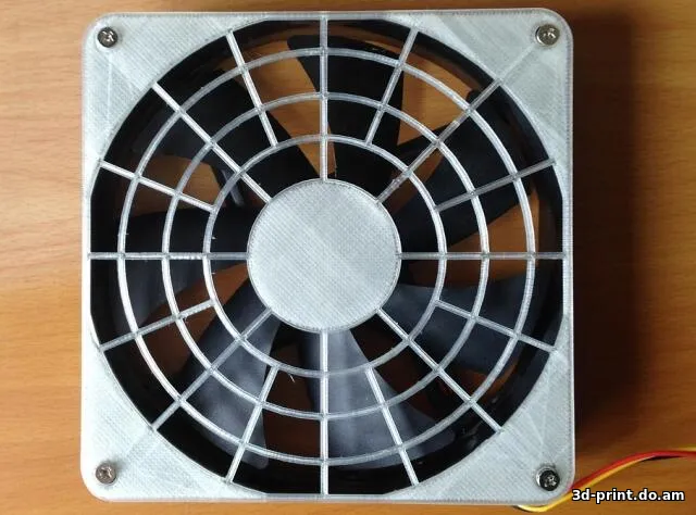 3D-модель "Сетка защитная на вентилятор 140 мм"