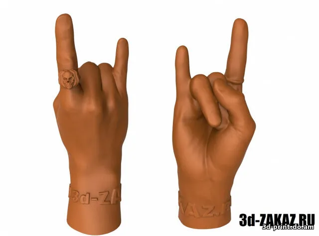 3D-модель "Древний жест защиты от магии и колдовства "Коза""