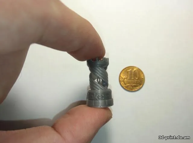 3D-модель "Башня со спиралью"