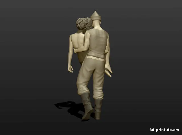 3D-модель "Спасение утопающей"