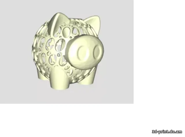 3D-модель "Свинья копилка в стиле"