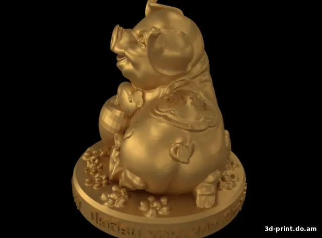 3D-модель "Новогодняя Парасюшка"