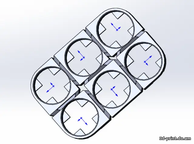 3D-модель "Сота адаптированная для печати"