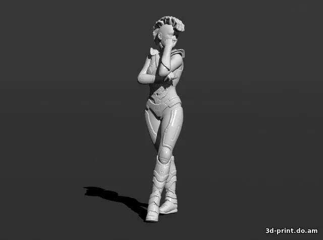 3D-модель "Девушка КИБЕРПАНК" 3D-модель "Девушка КИБЕРПАНК"