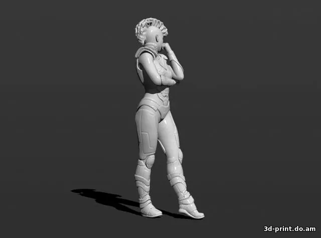3D-модель "Девушка КИБЕРПАНК"